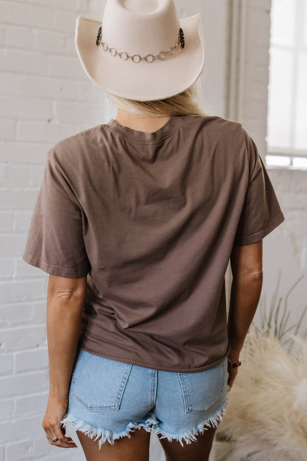 Chicory Coffee Honky Tonk Honey Graphic Crew Neck Western Fashion Tee